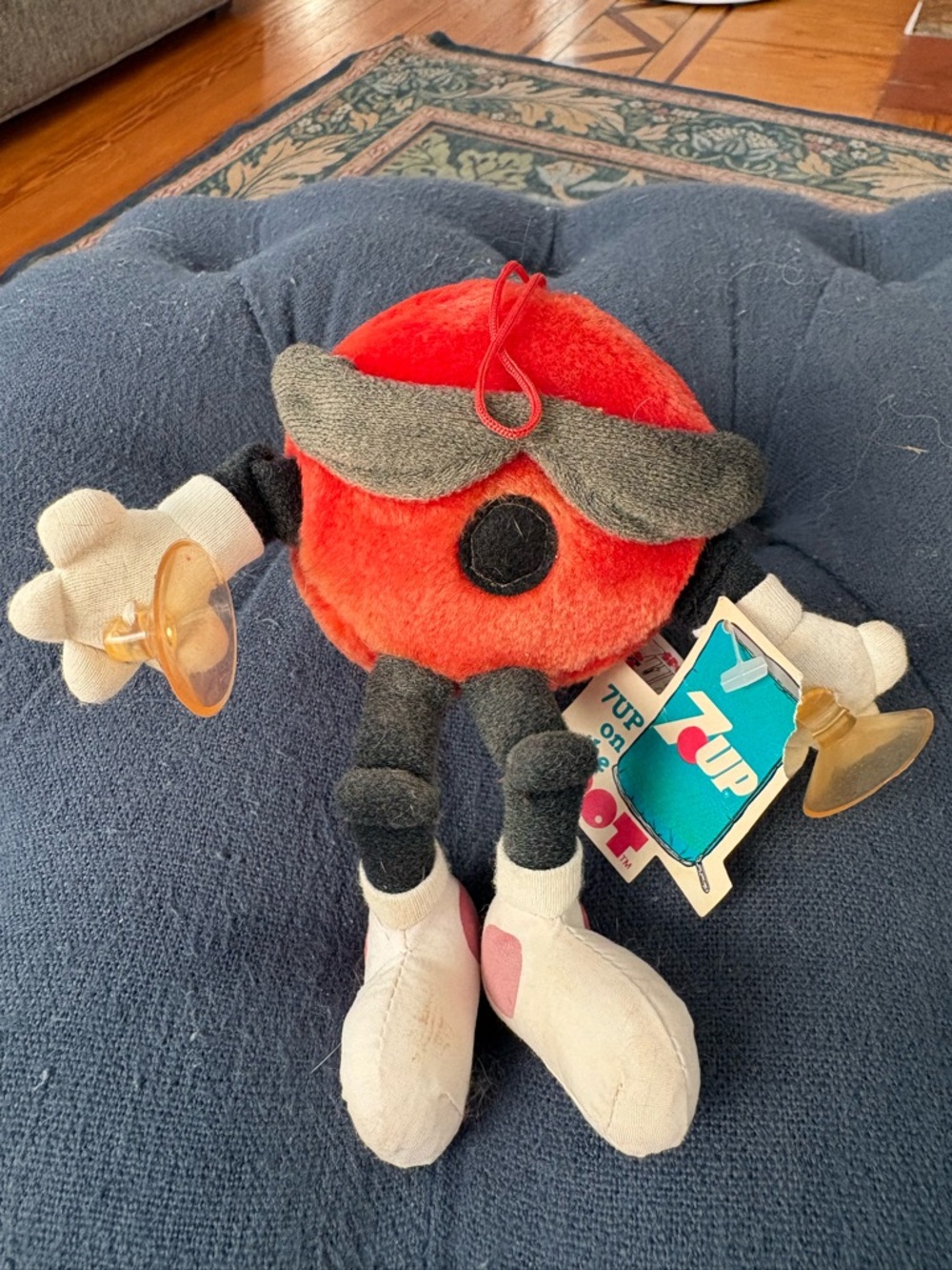 7 Up Plush Toy Spot Mascot Original 1988, two